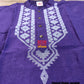 Original Dhakai Jamdani Punjabi – Handwoven Tosshor Silk, Purple