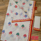 Elegant Pure Cotton Off White Dhakai Jamdani Saree - Hibiscus Theme