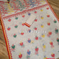 Elegant Pure Cotton Off White Dhakai Jamdani Saree - Hibiscus Theme