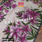 Handpainted Jamdani, Original Dhakai Saree | Pink Lily Theme