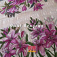 Handpainted Jamdani, Original Dhakai Saree | Pink Lily Theme