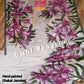 Handpainted Jamdani, Original Dhakai Saree | Pink Lily Theme