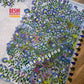 Handpainted Jamdani, Original Dhakai Saree | Blue Oporajita (Pea Flower) Theme