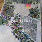 Handpainted Jamdani, Original Dhakai Saree | Blue Oporajita (Pea Flower) Theme