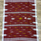 Sylheti Monipuri Handwoven Saree – Maroon & White Border