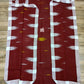 Sylheti Monipuri Handwoven Saree – Maroon & White Border
