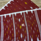 Sylheti Monipuri Handwoven Saree – Maroon & White Border