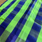 Tangail Silk Saree green and blue check