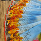 Butea Bloom Nokshi Saree – Handpainted Halfsilk