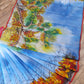 Butea Bloom Nokshi Saree – Handpainted Halfsilk