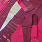 Original Dhakai Jamdani Cotton Dress, Red-Maroon