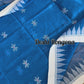 Sylheti Monipuri Handwoven Cotton Saree - Blue
