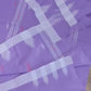 Sylheti Monipuri Handwoven Soft Cotton Saree – Lavender & White