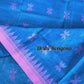 Sylheti Monipuri Handwoven Cotton Saree - Blue