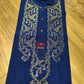 Original Dhakai Jamdani Punjabi – Handwoven Pure Cotton, Navy Blue