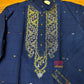Original Dhakai Jamdani Punjabi – Handwoven Pure Cotton, Navy Blue