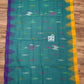 Sea Green Monipuri Saree with Dual Temple Border
