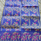 Tangail Muslin Silk-Cotton Jamdani Saree, Handloom, Beautiful Royal Blue with Majenta-Golden Thread Work, Elegant,Classy Party Ware