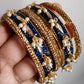 Gorgeous Swarovski Stone Bangles, 6 piece set, Women - Indian Wedding, Bridal Bangles - Bridesmaid Party Jewelry