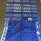 Original Dhakai Handloom Jamdani Saree, Royal Blue with Siver Jari work allover, 84 count thread, Traditional,Elegant,Classy Saree