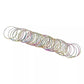 Chromatic Aluminum Charm Bangles, 1 Dozen Colorful, Strong and Thin Kids Bangles.
