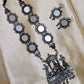 Elegant Afghan Long Necklace Set - Oxidized Ethnic Jewelry for Any Occasion