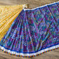 Extraordinary Hand Stiched Kantha Saree, Half Jamdani, Half Bangalore Silk with Multi color Kantha Works,running blouse piece, Elegant Saree