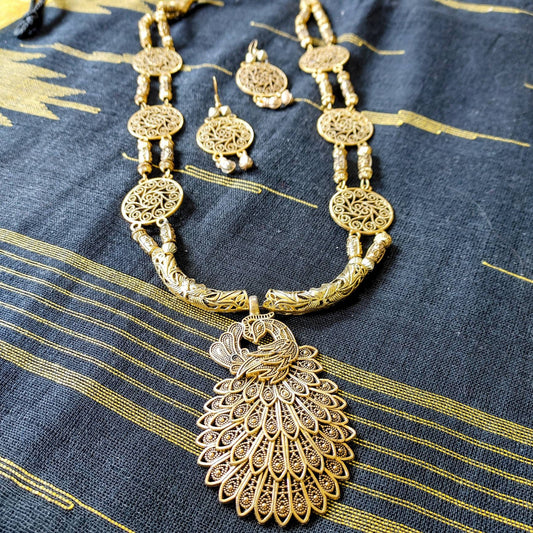 Antique Gold Plated Jewelry, Antique Gold Plated Necklace,Jhumka Earrings,Indian Bollywood Jewelry,Fashion Set, Afgan/Bohemian Jewelry
