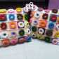 Handmade Crochet Pillow Cover with Gorgeous, flowers made with love