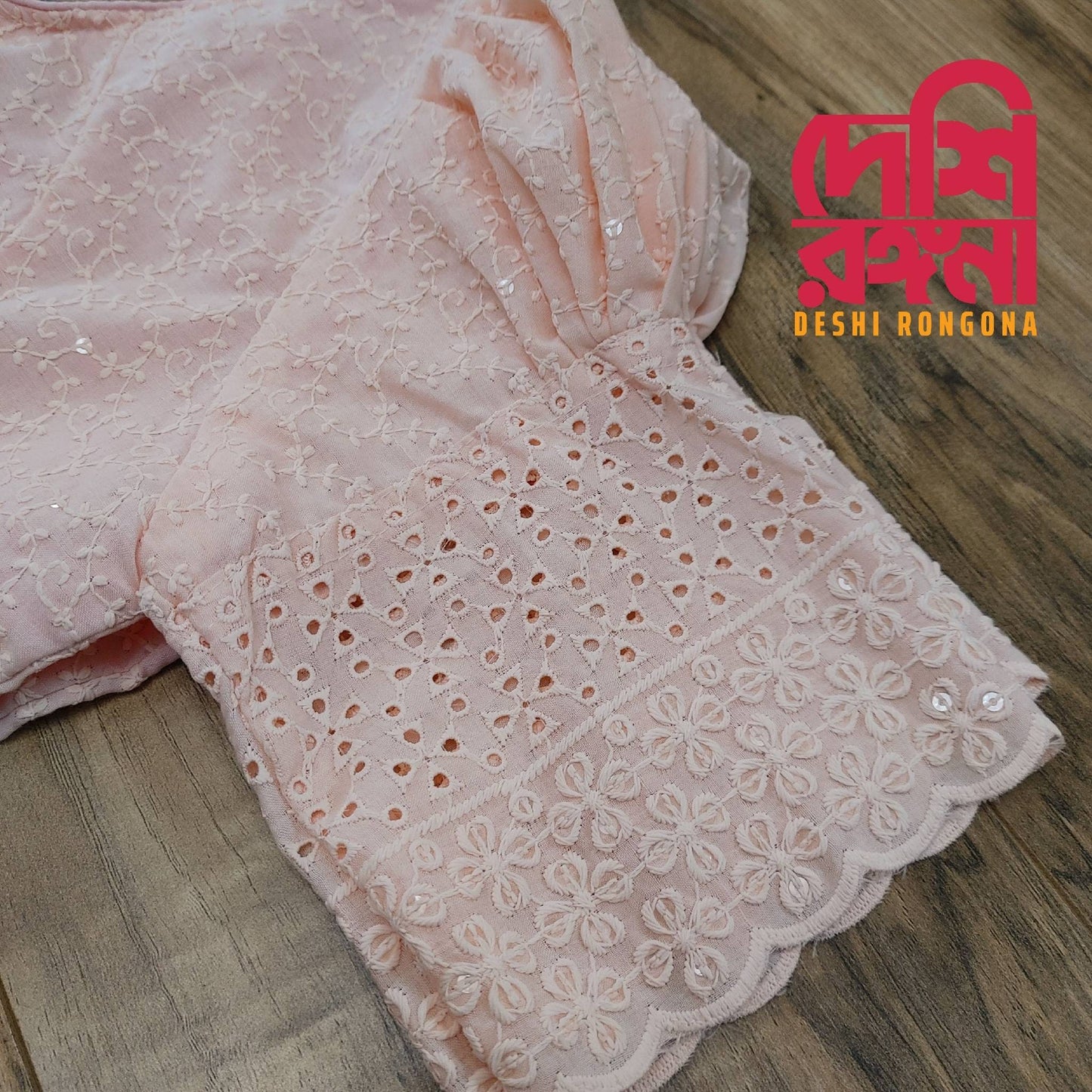 Readymade Lakhnaw Cotton Blouse, Peach Color Readymade Designer Blouse, Embroidered, Comfortable,goes with any contrast saree of your closet