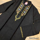 Black Dhakai Jamdani Punjabi, Handloom Tosshor Silk Punjabi, Comfortable, Elegant and Classy, Handmade in Bangladesh, SLIM FIT