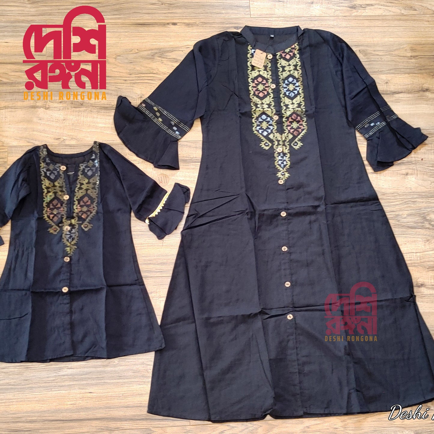 Dhakai Jamdani Family Dress Set, Pure Cotton, Handloom, Comfortable, Elegant, Mix and Match your Set. Made in Dhaka, Bangladesh