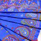 Extraordinary Hand Stiched Kantha Saree, Royal Blue Pure Bangalore Silk, Multi Gujrati Works allover, Fall/piko done, Elegant, Classy Saree