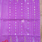 Original Dhakai Jamdani Saree, Lavender /Multi Jari work, Fall piko Done, Made in Bangladesh, Halfsilk,Handloom 40 count Traditional Saree