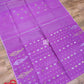 Original Dhakai Jamdani Saree, Lavender /Multi Jari work, Fall piko Done, Made in Bangladesh, Halfsilk,Handloom 40 count Traditional Saree