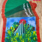Bijoy, Hand Painted Halfsilk Saree, Bangladesh Bijoy theme, Blouse, Matching Punjabi Available