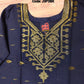 Original Dhakai Jamdani Cotton 3 piece for women, Black with Golden Jari work, Soft, Comfortable Summer Wear. Kamij, Pant and Dupatta