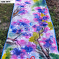 Abstract Painting Theme Tangail Saree, Handpainted Art, Soft Classy Saree, painted with water color, Halfsilk, Machine Washable, Piku Tassle