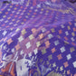 Original Dhakai Handloom Jamdani Saree, Violet with Multi Jari work allover, Halfsilk 84 count, Traditional,Classy Saree, Made in Bangladesh