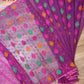 Original Dhakai Jamdani Purple Saree, Made in Bangladesh, Handwoven Halfsilk, 84 Count with blouse piece, Traditional Classy Party Saree