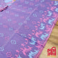 Original Dhakai Jamdani Saree, Beautiful Lavender with pink, turquoise thread work, Handwoven 64 count thread, Traditional, Elegant Saree