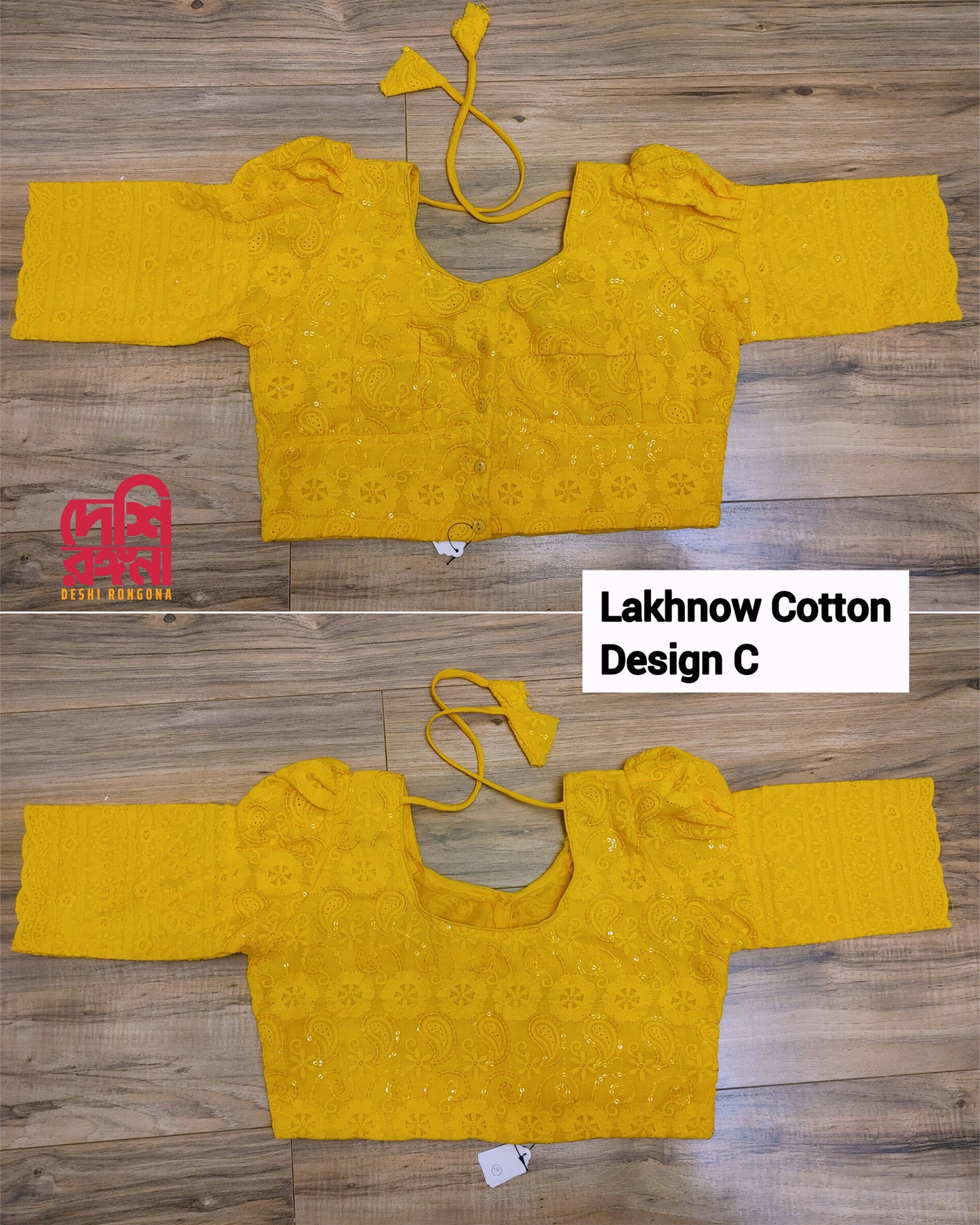 Readymade Lakhnaw Cotton Yellow Blouse, Mustard Yellow Ready Designer Blouse, Embroidered, Comfortable, goes with any saree of your closet